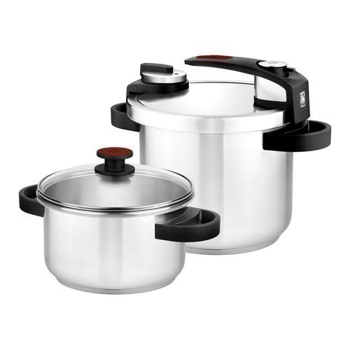 OLLA BRA TEKNA SET DUO 7L+4L+TAPA CRISTAL